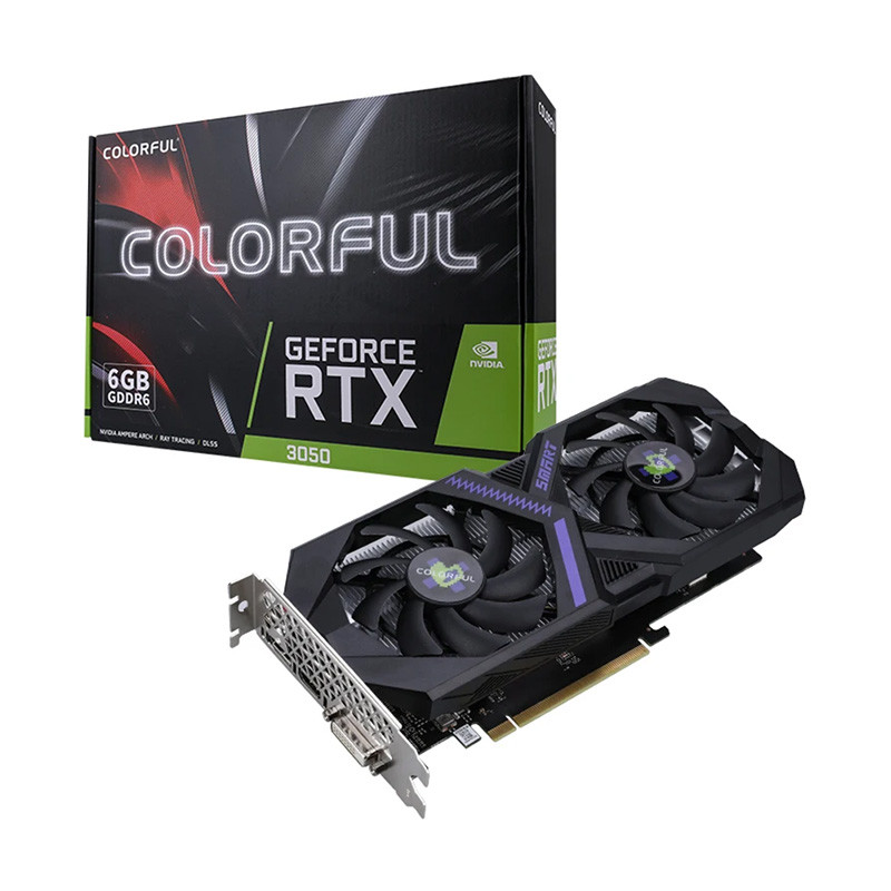 VGA(การ์ดจอ) PALIT GEFORCE RTX 3050 STORM X 6GB GDDR6